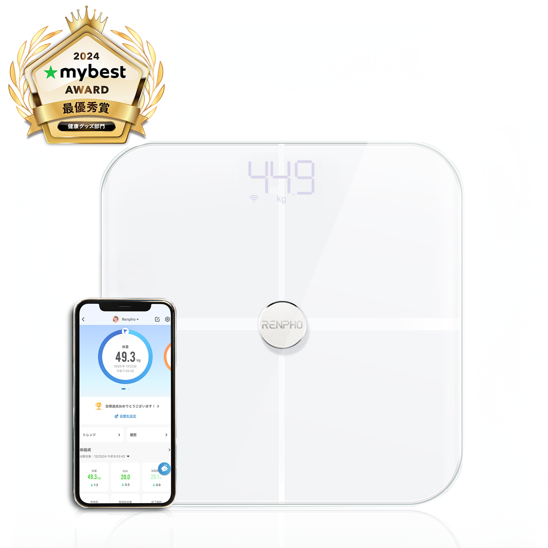RENPHO Elis Aspire - スマート体組成計