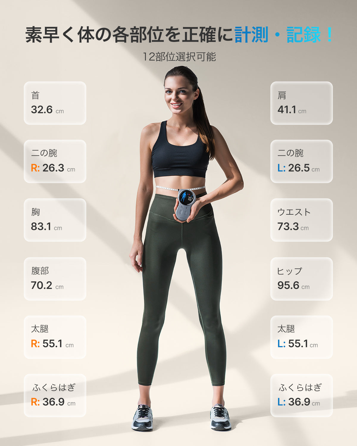 RENPHO スマートボディメジャー+ (大型スクリーン付き)