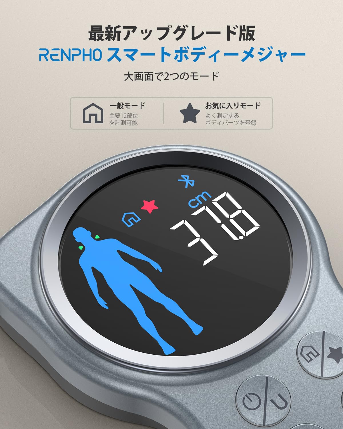 RENPHO スマートボディメジャー+ (大型スクリーン付き)