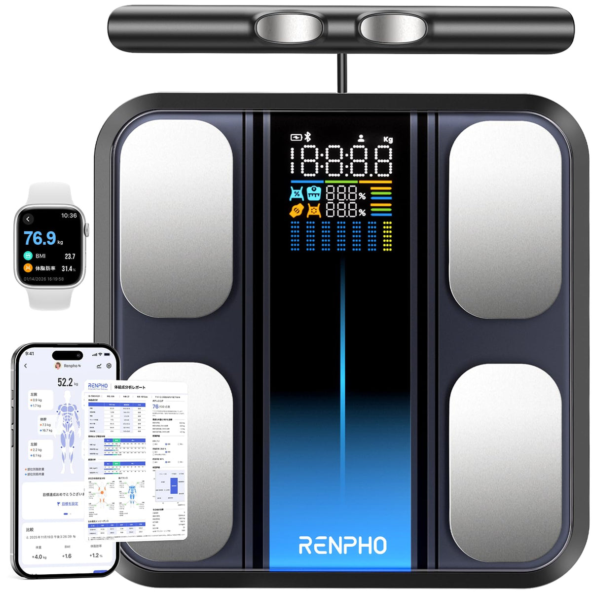 【新商品】RENPHO MorphoScan Base スマート体組成計 Renpho JP